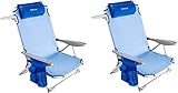 #WEJOY Campingstuhl faltbar Alu Strandstuhl tragbar Stark stabil Camping Stuhl Lay Flat Chair verstellbare Rückenlehne, mit Kopfstütze, Armlehnen
