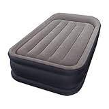 Intex Deluxe Pillow Rest Raised Luftbett - Twin - 99 x 191 x 42 cm - Mit eingebaute elektrische Pumpe