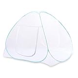 Ultranatura Pop Up Moskitonetz XXL, ideal als Insektenschutz fürs Doppelbett, Moskitoschutz ohne Montage, stellt sich dank Pop Up Technik alleine auf, Mückenschutz für innen, weiß
