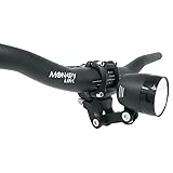 MonkeyLink HighBeam Light 150 LUX Connect Frontscheinwerfer fürs Fahrrad, Fahrradzubehör (150 Lux Fernlichtmodus, beleuchteter und Abnehmbarer Fernlichttaster, sicherer und Fester Halt), Schwarz