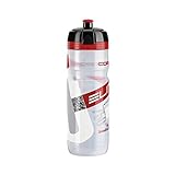 Elite Trinkflasche Supercorsa Clear, Transparent-Rot, 750 ml