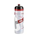 Elite Trinkflasche Supercorsa Clear, Transparent-Rot, 750 ml