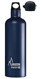 Laken Thermo Futura Thermoflasche Isolierflasche Edelstahl Trinkflasche Schmale Öffnung - 750ml, Blau + extra HIT Sport Trinkverschluss