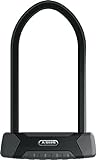 ABUS Bügelschloss Granit XPlus 540 + USH-Halterung - Fahrradschloss mit 13 mm starkem Bügel und XPlus Zylinder Sicherheitslevel 15-300 mm Bügelhöhe, Schwarz