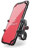 Impact Pro Mount 360° Handyhalterung Fahrrad - Extrem stabile Fahrrad & Motorrad Handyhalterung aus Metall - mit 360° Kugelgelenk & Sicherheitsgummi - Universal iPhone Fahrradhalterung