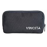 Vincita Essentials Etui – Fahrrad Geldbörse aus robustem 600D Polyester, Schwarze, Wasserabweisende Aufbewahrungstasche – Karten und Telefon