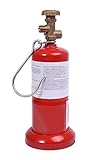 leere rote befüllbare Handwerkerflasche Gasflasche Propan Butan 0,5 kg Flasche