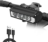 Monkey Home 1200Lumen Superhelle LED Fahrradlampe, 4000 mAh Mobile Leistung, USB wiederaufladbare StVZO Standard IPX5 Wasserdicht für Erwachsene Straße, MTB Off-Road Radfahren Pendeln (2023 Design)