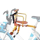 XIEEIX Fahrrad Kindersitz Vorne,Kinderfahrradsitz,Vorne Fahrradsitz für Kinder mit Klappbarem Leitplankengriff,geeignet für Cityräder, Klappräder Cruiser usw