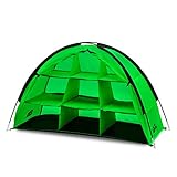 qeedo Quick Shelf Campingschrank, 120 x 70 x 50cm, Faltschrank, schneller Aufbau - grün