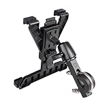 Fahrrad-Tablet-Halter,Tablet Halterung Auto,360° Drehbare Verstellbare iPad Autohalterung,Kfz Tablette Halterung,für 7–10 Zoll(Schwarz)
