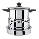 Aigend Spirituskocher - Nichtmagnetischer Spirituskocher aus Edelstahl Spirituskocher Outdoor Campingkocher Hot Pot Utensilien Spirituskocher