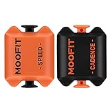 MOOFIT Trittfrequenzsensor und Geschwindigkeitssensor Bluetooth/ANT+ Fahrrad Sensor Speed Cadence Sensor Wasserdicht für Zwift, Rouvy, Endomondo, E-lite HRV, OpenRider