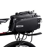 Wildken 11/17/30L Erweiterbar Fahrrad Gepäckträgertasche Abschließbar 3 in 1 Fahrradtasche Wasserdicht Fahrradtaschen für Gepäckträger Bike Trunk Bag Gepäckträgertasche für Fahrrad Kofferraumtasche