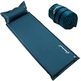 Clostnature Camping Selbstaufblasende Isomatte – 3,8/5/7,6 cm Dick Outdoor Selbstaufblasbare Schlafmatte mit Kleines Packmaß, Leicht Aufblasbare Luftmatratze für Sport, Trekking, Winter