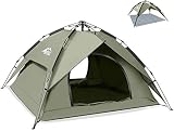 BFULL Instant Pop Up Camping Zelte für 2-3 Personen Familie, Kuppelzelte Wasserdicht Sonnenschutz Backpacking Wurfzelte Schnell Set-up für Camping Wandern Outdoor Aktivitäten