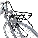 Fahrrad Gepäckträger vorne 15 kg Lastfahrradträger Bremsrahmen Mountainbike mit 2 Installationsmethoden Kann Gepäckträgertasche/Fahrradkorb/Zelt/Schlafsack tragen