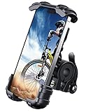 Lamicall Handyhalterung Fahrrad, Handyhalter Motorrad - Universal 360° Fahrrad Halter für iPhone 15 14 Pro Max Plus, SE, 13 12 Pro Max Mini, 11 Pro Max, Xs, XR, X, 8, 7, Samsung S23 S22, Smartphone