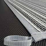 Schlauchland Zeltteppich ** odooro WAVETEX Stripe 2,7m x 3m *** VIELE GRÖSSEN + Farben ** Camping Matte Wohnwagen 450 g/m² Outdoor Teppich Vorzelt Teppich Garten Spieldecke