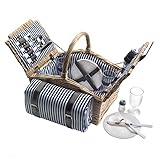 Dutch Mountains - Picknickkorb Deluxe 4-Personen 24-teilig mit Kleid – Ausverkauf