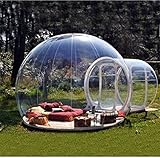 Outdoor-Tunnel Hinterhof Durchsichtige Luft Kuppelzelt, Single Aufblasbare Bubble Zelthaus Home Camping mit Gebläsen und Reparatur Ausrüstung,C