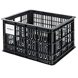 Basil Unisex – Erwachsene Crate M Fahrradkiste für den Vorderradgepäckträger, Black, 40 cm x 33 cm x 25 cm