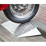 WEDF Motorradrampen， Aluminiumlegierung Durable Threshold Ramps Regendicht Tragbares Step Pad Fahrradtrolley Uphill Triangle Pad (Größe: 72 63 7CM)