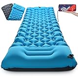 Isomatte Camping Selbstaufblasend Ultraleicht Outdoor - Aufblasbare Matratze Dick Wasserdicht Schlafmatte Selbstaufblasbare Luftmatratze mit Kissen Klein Faltbar Thermo Breit Iso Matte für Strand Zelt