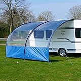 your GEAR Riviera 300 Vorzelt für Wohnwagen Wohnmobil Caravan 3 x 2,6m Vordach UV 50+ Sonnendach mit Panoramafenster
