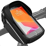 VELMIA Fahrrad Lenkertasche Wasserdicht - Fahrrad Handyhalterung ideal zur Navigation - Fahrradtasche Lenker, Fahrrad Handytasche, Fahrradzubehör