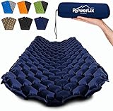 POWERLIX Camping Outdoor Luftmatratze - Ultraleichte Aufblasbare Isomatte, kompakte und leichte für Outdoor, Camping,Rucksackreisen, Wandern - Aufblassack, Tragetasche, Reparaturset