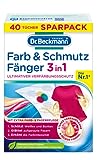 Dr. Beckmann Farb- und Schmutzfänger 3in1 | Farbfangtücher für ultimativen Verfärbungsschutz | mit EXTRA FARB- & FASERPFLEGE | 40 Tücher, Unparfümiert