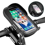 yidenguk Wasserdicht Fahrradlenkertasche Handyhalterung Handyhalter Fahrrad Tasche Fahrradtasche Rahmentaschen für Handy GPS Navi und andere Edge bis zu 6.4 Zoll Geräte