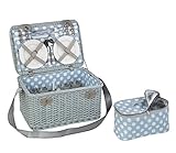 Cilio Erwachsene Picknick-korb Paradiso, blau/grau, L, 155938