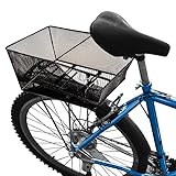 Oramics Stabiler Fahrradkorb Gepäckträgerkorb Schultaschenkorb - 42 x 29 x 20 cm Inkl Befestigungsmaterial auf Aluminium nur 1200 g Einkaufskorb (Radkorb)